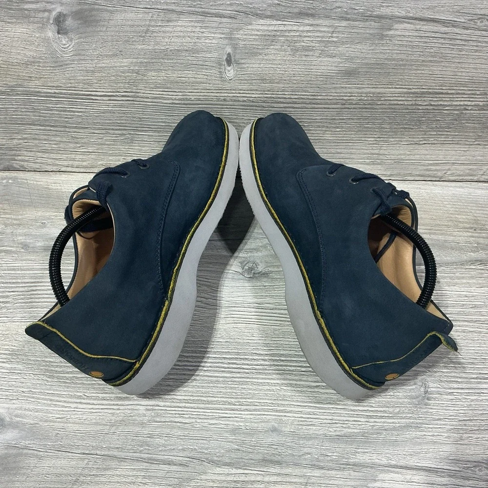 Samuel Hubbard Mens Size 10 M US M1100-016 Lace Up Navy Nubuck Leather Shoes